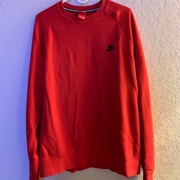 orange nike sweater